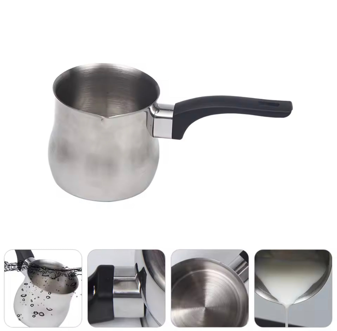 Stainless Steel 3 Pcs Coffee Pot, Leakproof Coffee Kettle, Portable Coffee Maker, Stainless Steel Coffee Pot With Long Handle Stainless Steel 3 Pcs Coffee Pot, Leakproof Coffee Kettle, Portable Coffee Maker, Stainless Steel Coffee Pot With Long Handle